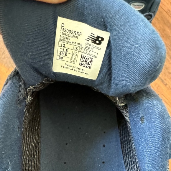 New Balance 2002RXF Navy GORE-TEX® Waterproof Fabric Men’s size 12 - Picture 3 of 10